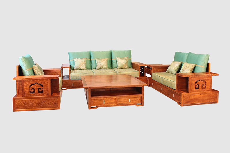 金华中式实木沙发简直太美了